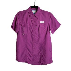 Magellan Outdoors Shirt Womens XS Short Sleeve Fishing Nylon Pockets Hiking